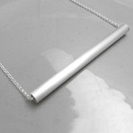 Minimalist Aluminum Tube Necklace