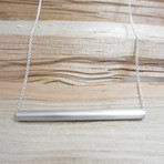 Minimalist Aluminum Tube Necklace