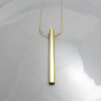 Minimalist Round Brass Necklace