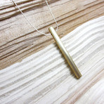 Minimalist Round Brass Necklace