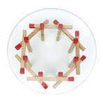 Matchstick Table // Octagonal (Red)