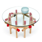 Matchstick Table // Octagonal (Red)