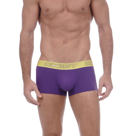 No Show Trunk // Sail Purple, Bright Yellow // 3-Pack (S)