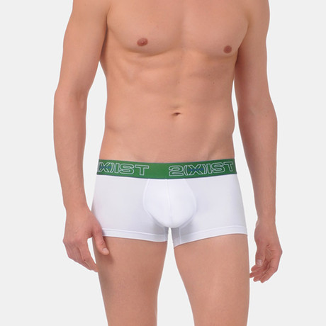 No Show Trunk // Active Green, White // 3-Pack (S)