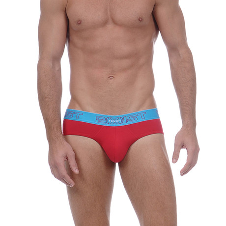Briefs // Red Rose, Bright Turquoise // 3-Pack (S)