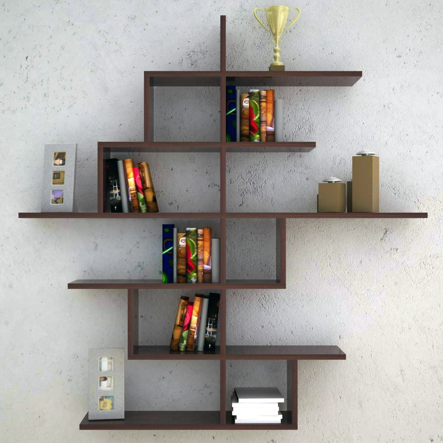 Line Wall  Shelves Nox4 White  Turkish Shelving  