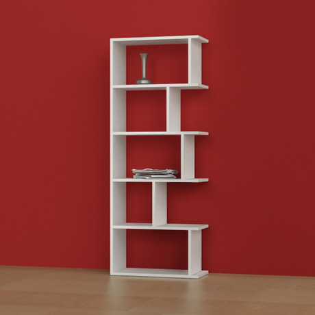 Matte Tapi Bookshelf  (White)