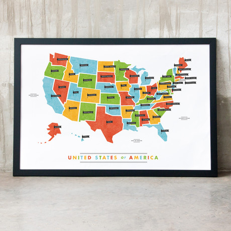 Fifty States Map