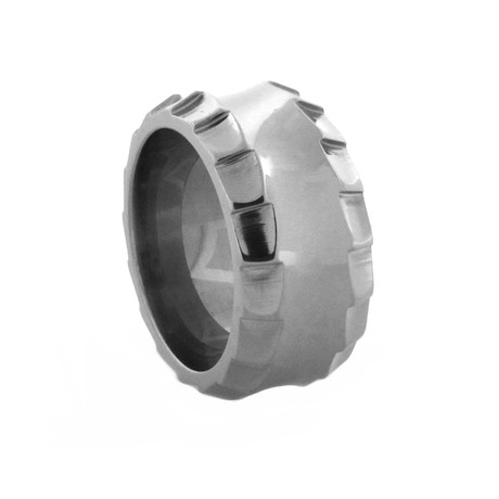 Templar Ring // Grey + 10mm (Size 9)