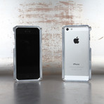 Alloy 5 iPhone Case // Silver (Black End Caps)