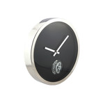 Circle Gear Wall Clock // Black