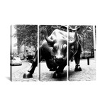 Wall Street Bull // Black + White (Small: 26"L x 18"H)