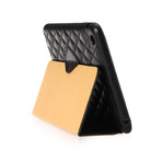 Quilted Genuine Leather Smart Cover Case // iPad Mini (Black)