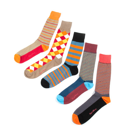 Fancy Men's Socks // Set of 5 // Warm