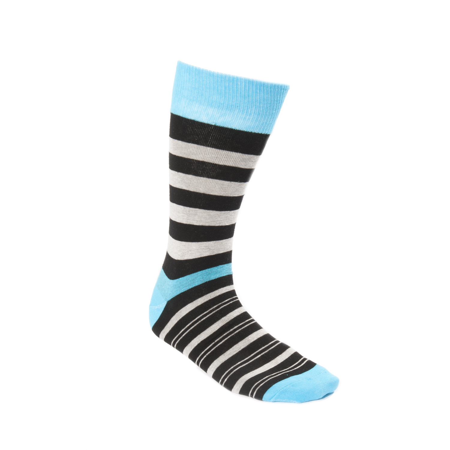 Fancy Men's Socks // Black and Blue Stripe - English Laundry - Touch of ...