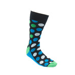 Fancy Men's Socks // Blue Dot
