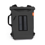 Solar Backpack Roll Top // Dark Grey