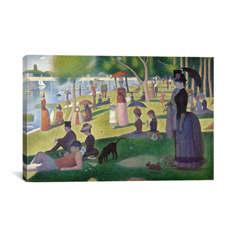 Sunday Afternoon by Georges Seurat // Canvas (Small: 26"L x 18"H)