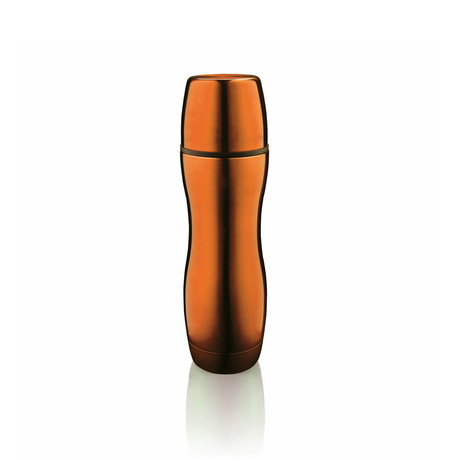 Wave Medium Flask // Orange