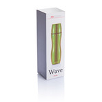 Wave Medium Flask // Lime