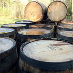 Repurposed Whiskey Barrel Dock for iPhone 5