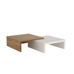 Blues Coffee Table (Chocolate, Pure White)