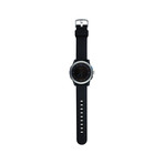 COOKOO Watch // Silver on Black