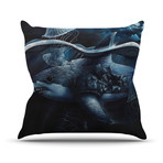 Graham Curran Throw Pillow // "Invictus"  (Medium: 18" x 18")