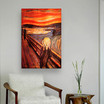 The Scream by Edvard Munch // Canvas (Small: 18"L x 26"H)