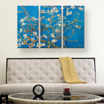 Almond Blossom by Vincent Van Gogh // Triptych (3 Piece: 60"L x 40"H)
