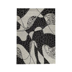 Hand Tufted Nova Collection // Riddle // Black/White (5'2"L x 7'6"H)