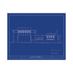Frank Lloyd Wright // Unity Temple // West Elevation