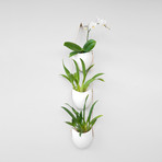 Porcelain and Leather Planter // 3-Tier