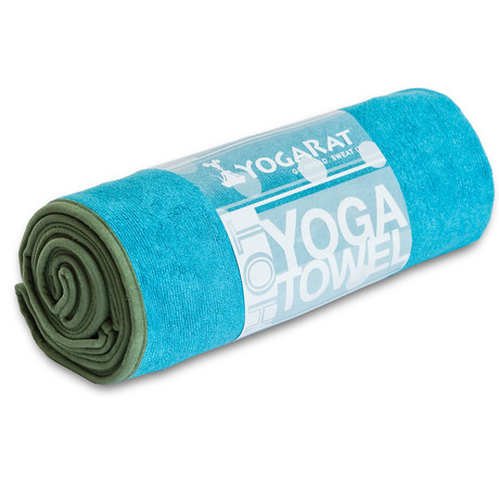 Hot Yoga Towel // Turquoise + Forest
