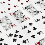 Arcane Playing Cards, Uncut Sheet // White 