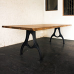 Family Style Dining Table // Smoked Oak (Small)