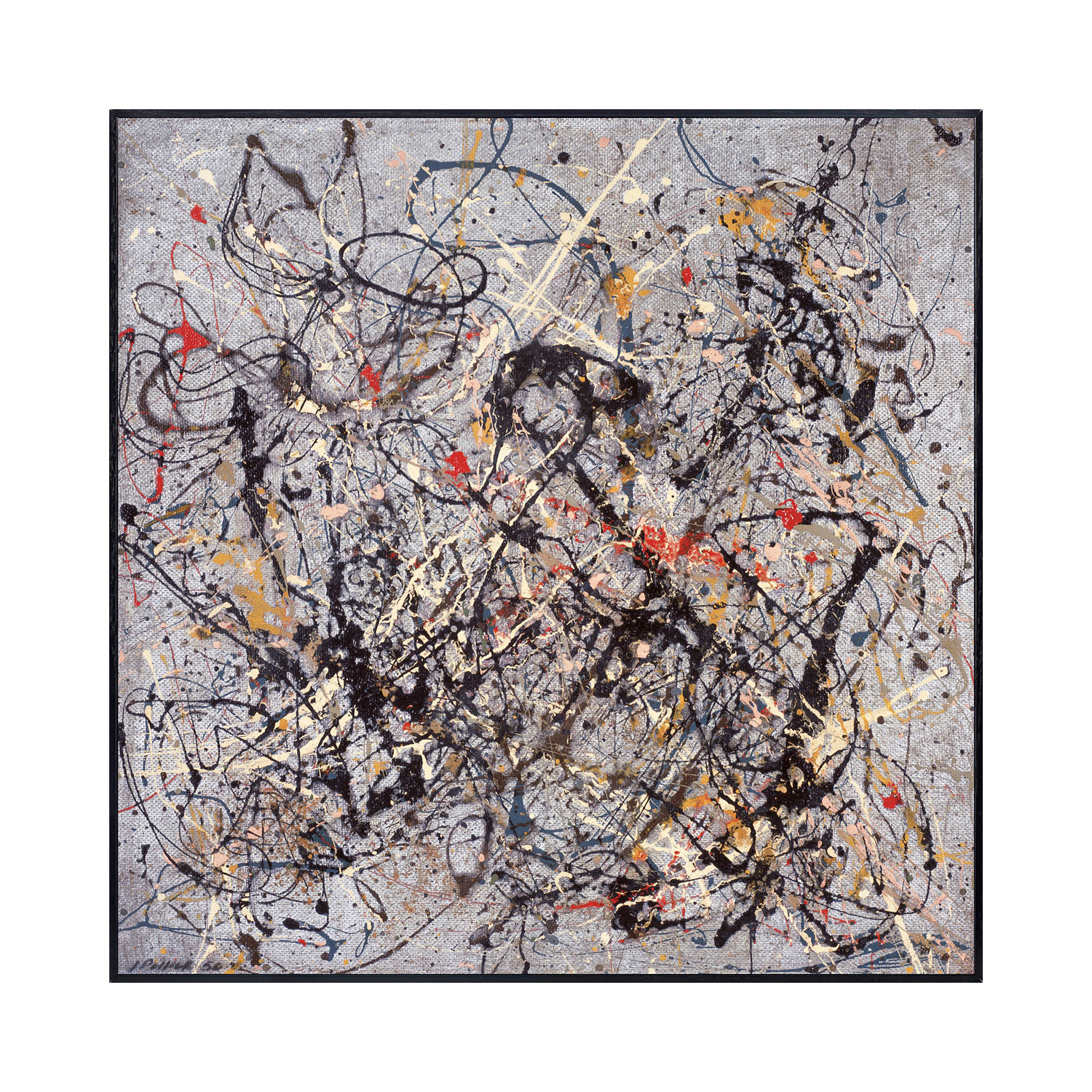 CHOICES of CANVAS 1950 by JACKSON POLLOCK 30W"x30H" NUMBER 18 