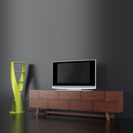 Brick TV Cabinet (White Lacquer)