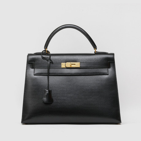 Hermès Kelly 30 Black Bag // c