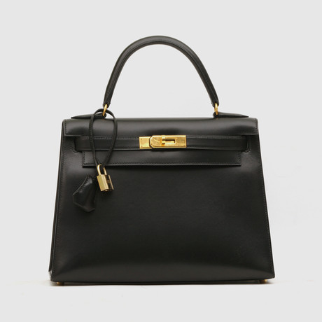 Hermès Kelly 30 Black Bag // b