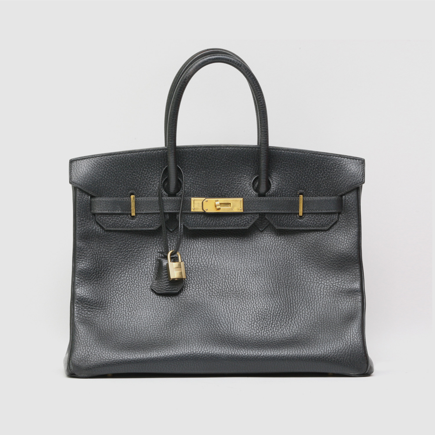 Hermès Birkin 35 Epsom Dark Grey Bag - Vintage Hermès - Touch of Modern
