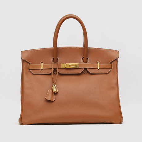 Hermès Birkin 35 Epsom Gold Bag // b