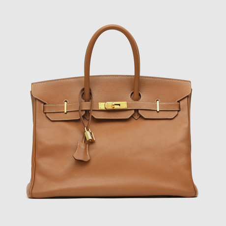 Hermès Birkin 35 Epsom Gold Bag // a