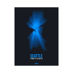 Seattle Radiant Map (Blue, Black)