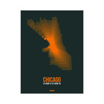 Chicago Radiant Map (Blue, Yellow)