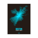 Boston Radiant Map (Red, Black)