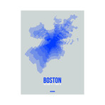 Boston Radiant Map (Red, Black)