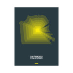 San Francisco Radiant Map (Yellow, Black)