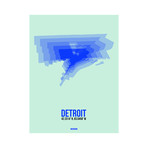 Detroit Radiant Map (Blue, Green)