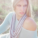 Scarf-lace // Wool Details (Light Brown, Grey, White)